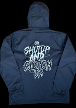Load image into Gallery viewer, J) shut up clutch up windbreaker
