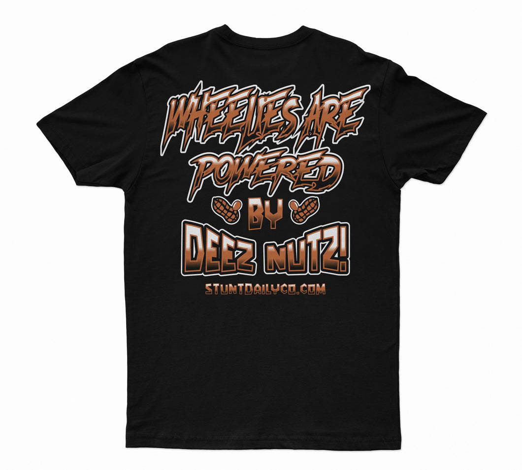 A) deez nutz / black T