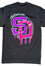 Load image into Gallery viewer, A) Drip T Pink/Purple
