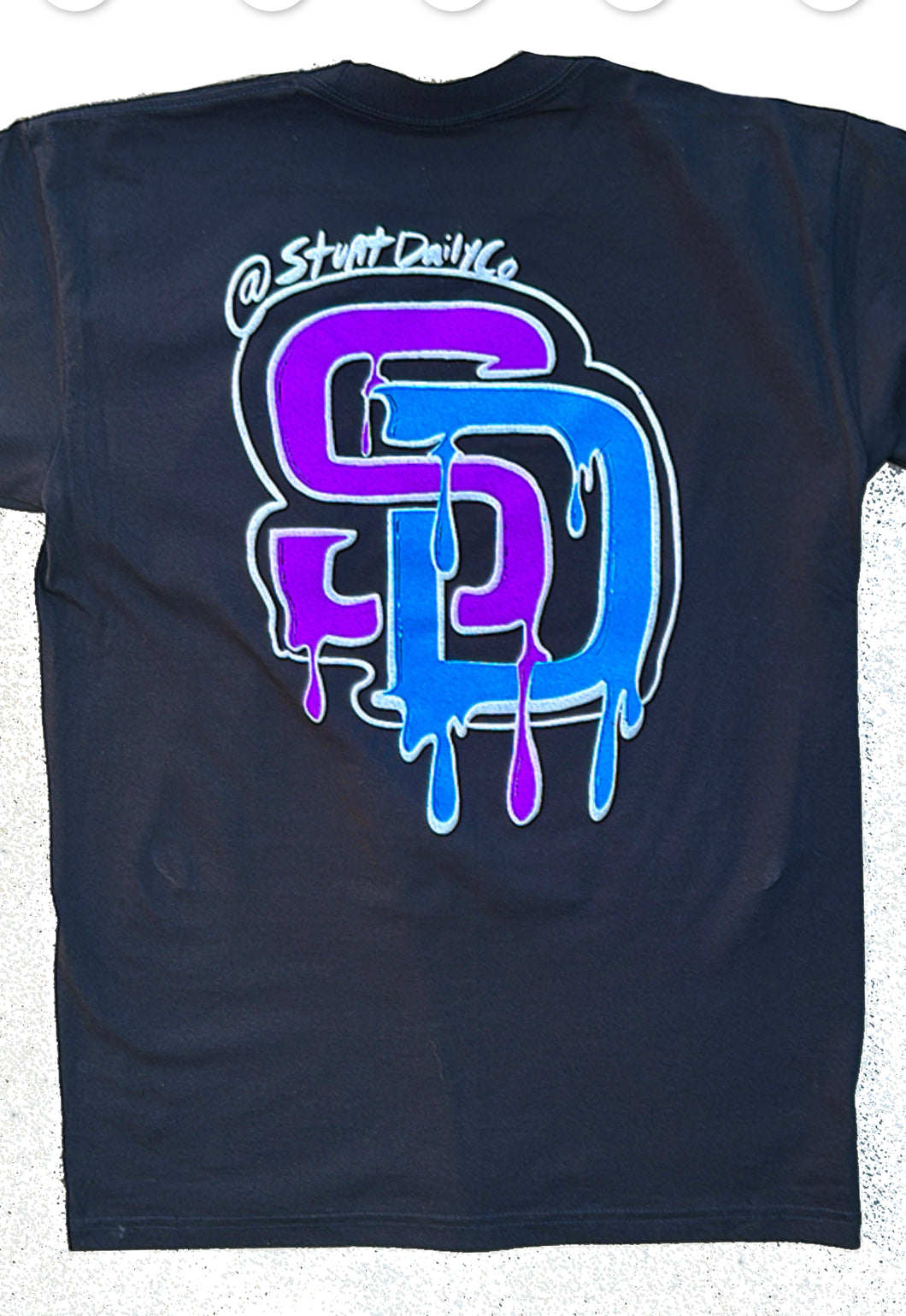 A) SD drip purple/blue