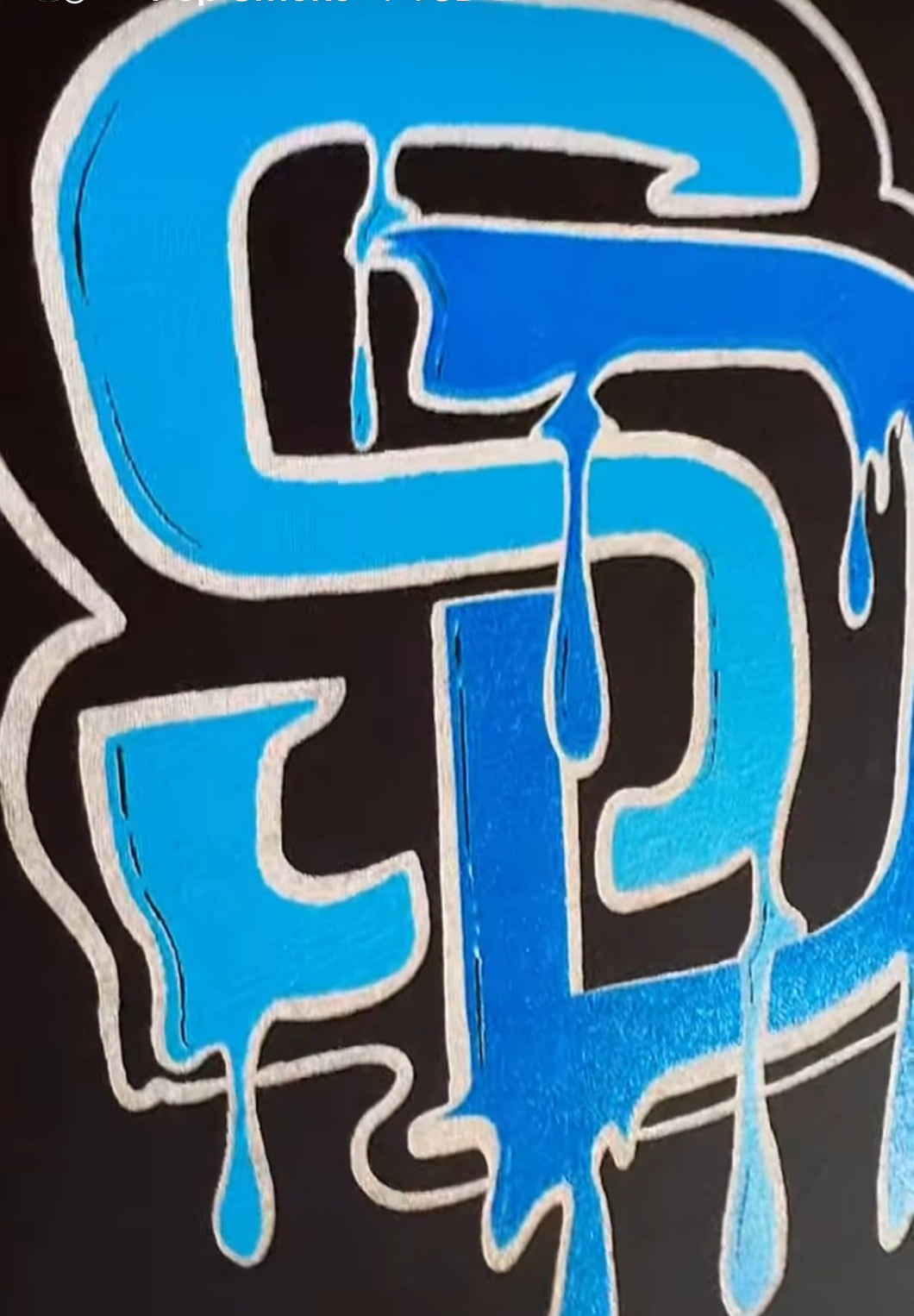 A) SD Drip T baby blue / royal blue