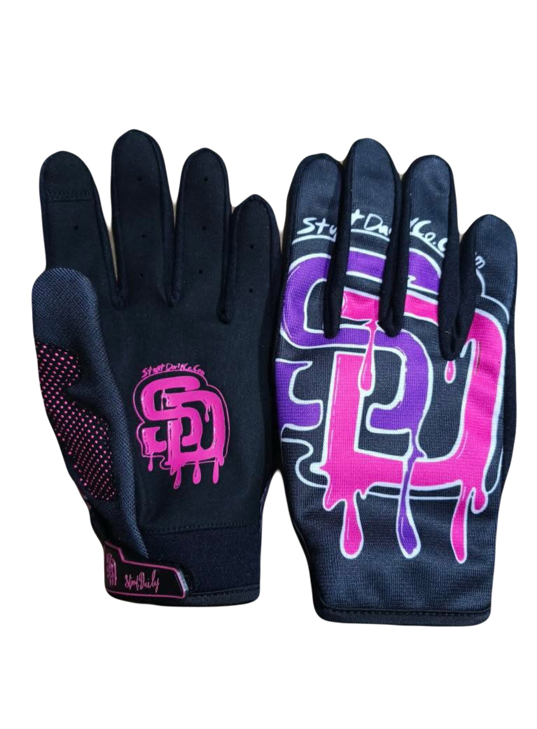 G) drip glove pink/purple