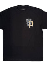 Load image into Gallery viewer, A) SD Drip charcoal/ gold short sleeve T.
